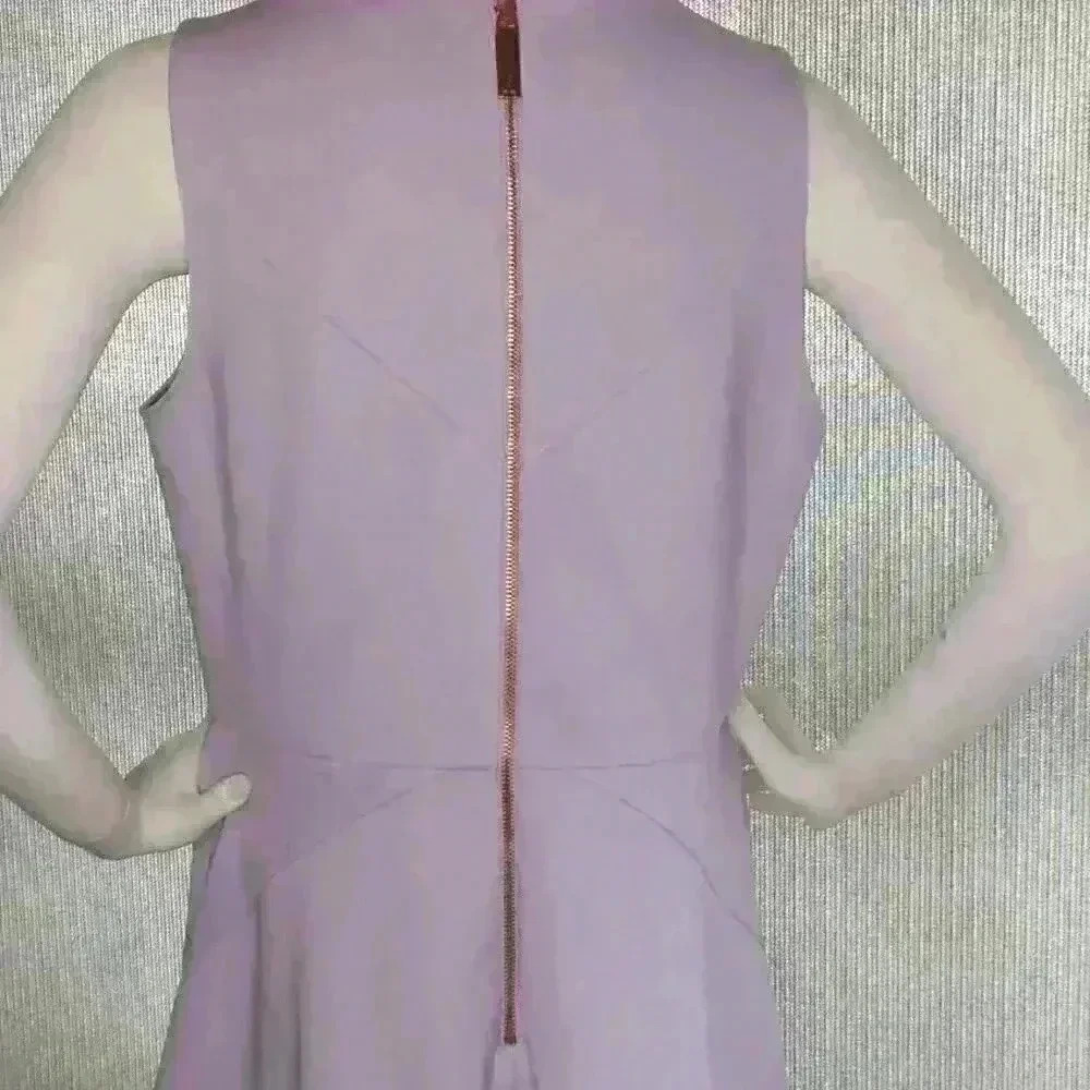 Ted Baker London Lilac 10-12 Classy Tea Party Easter Parade Back Zip Quiet Lux - Picture 3 of 5